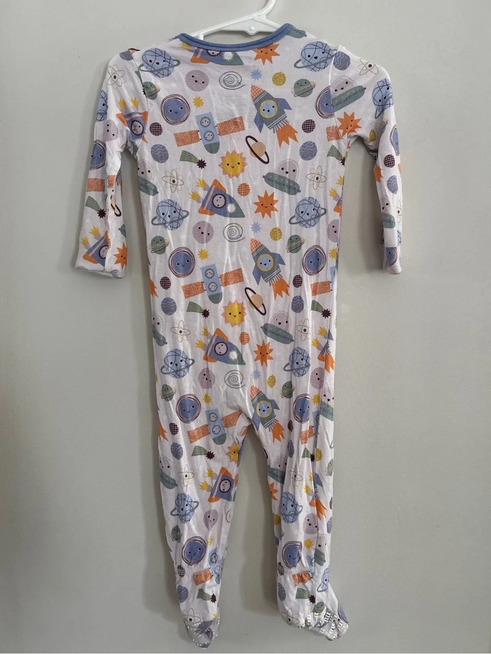 Magnetic Me 9-12 Months Lets Rocket Modal One Piece Footie Pajamas